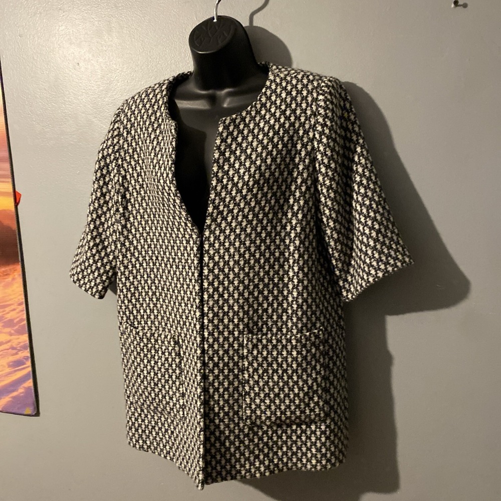 Norm Thomson Womens Wool Blazer Jacket Hidden Hook & Eye Closure NWT - Picture 5 of 7